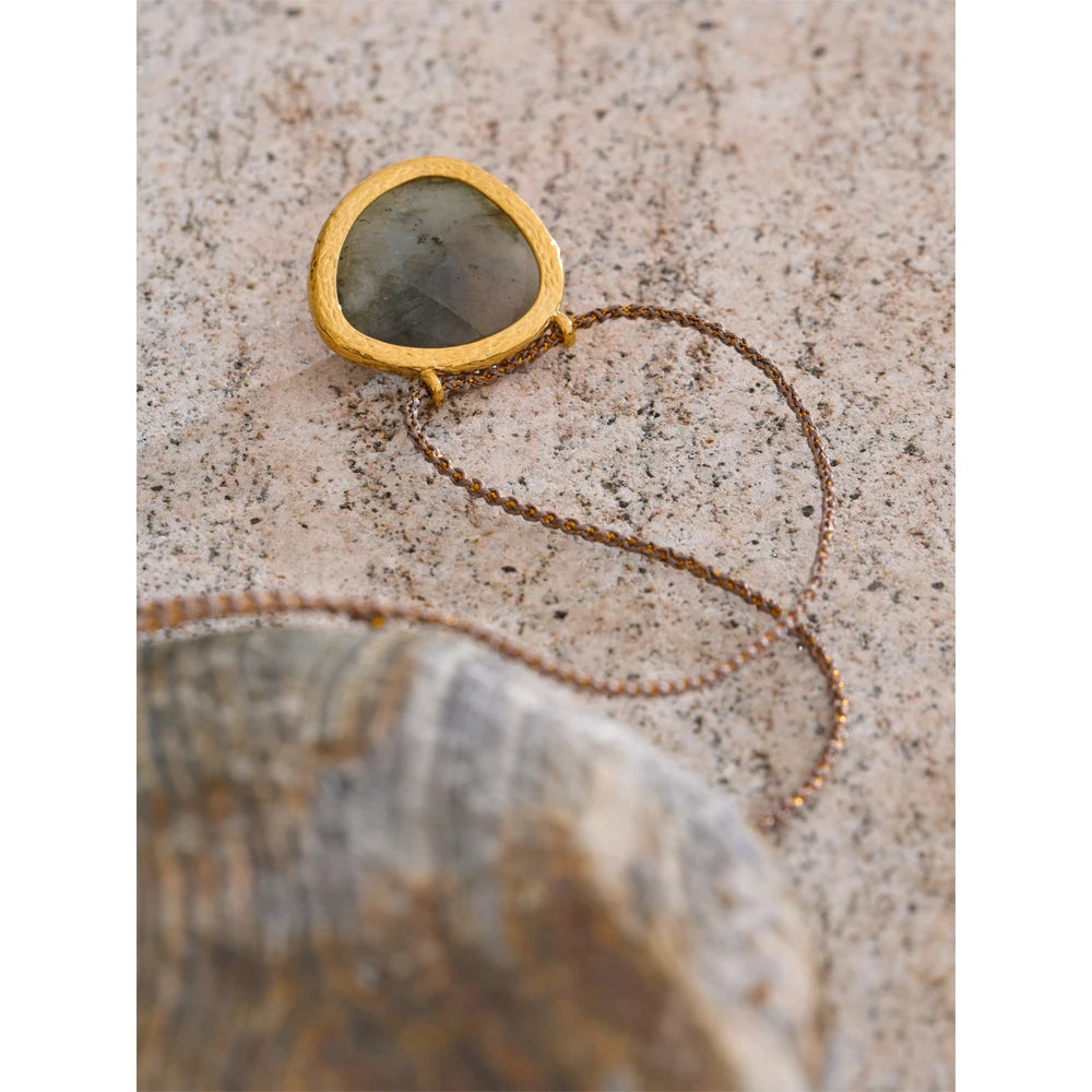 Collier Agate Ovale