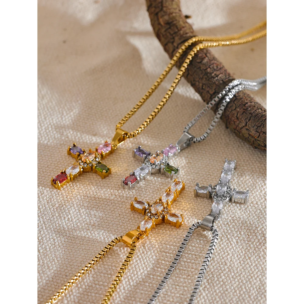 Collier Croix Lumière
