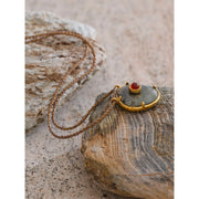 Collier Agate Ovale