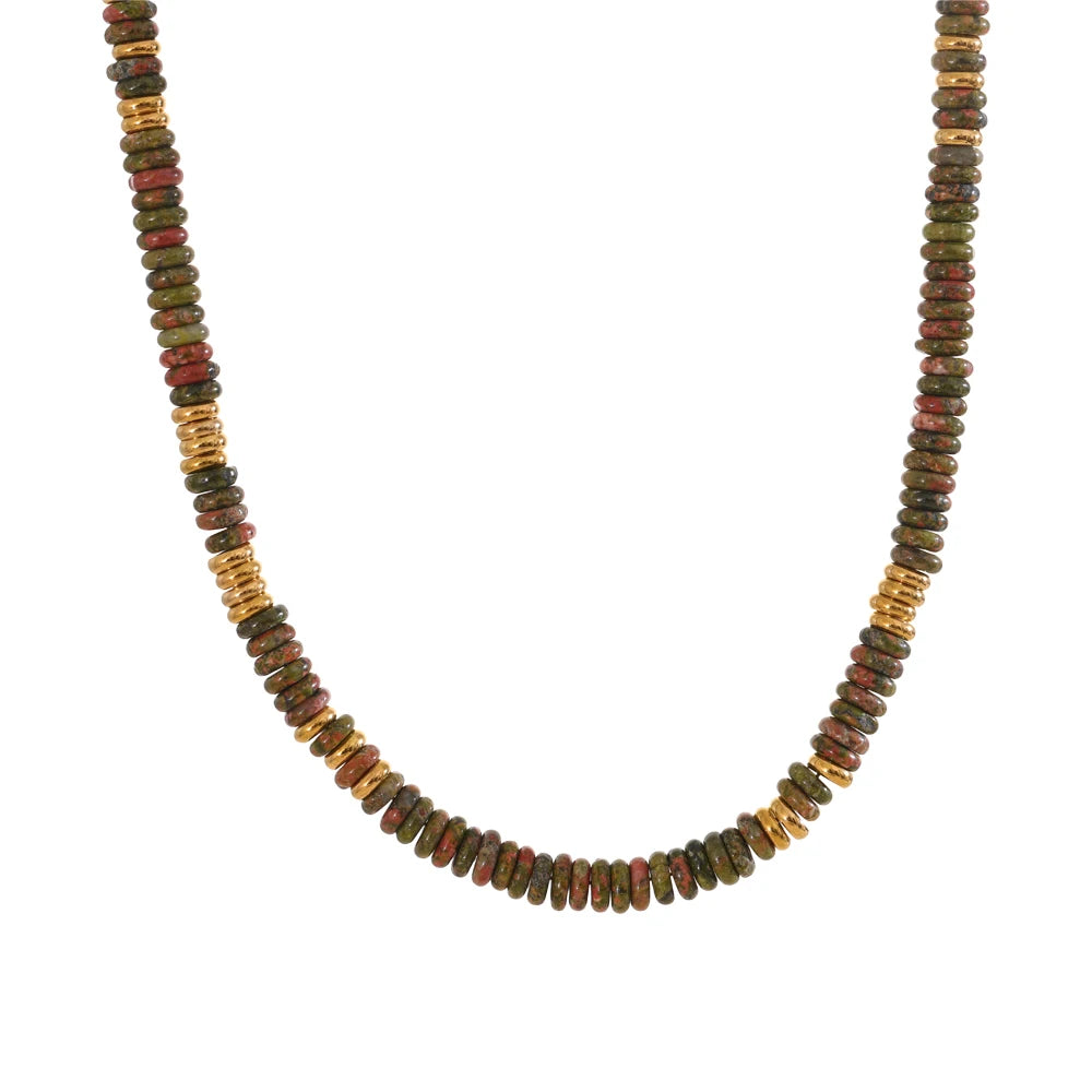 Collier Pierres Colorées