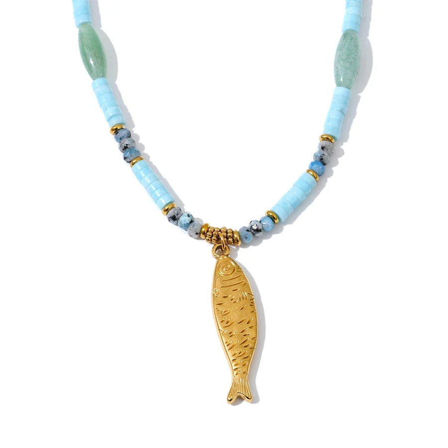 Collier Poisson Aventurine