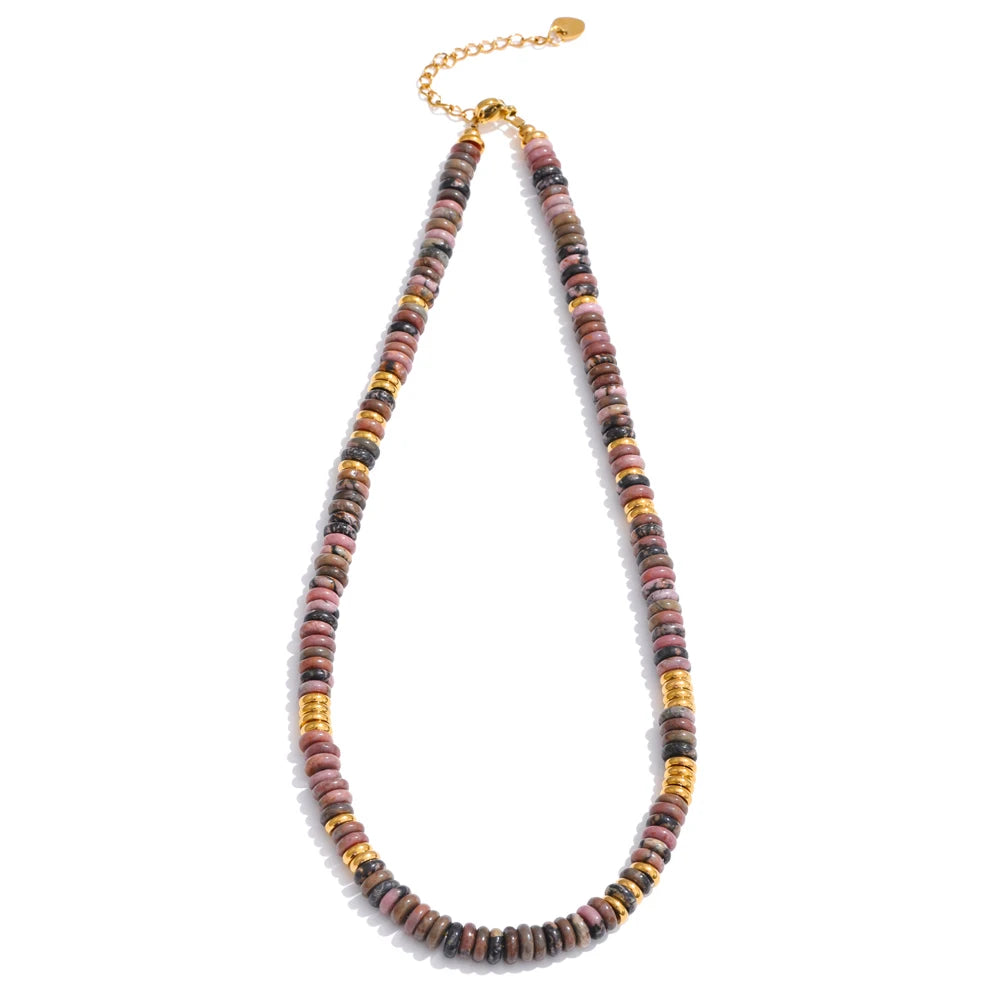 Collier Pierres Colorées
