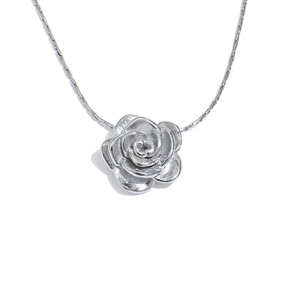 Collier Fleur Relief
