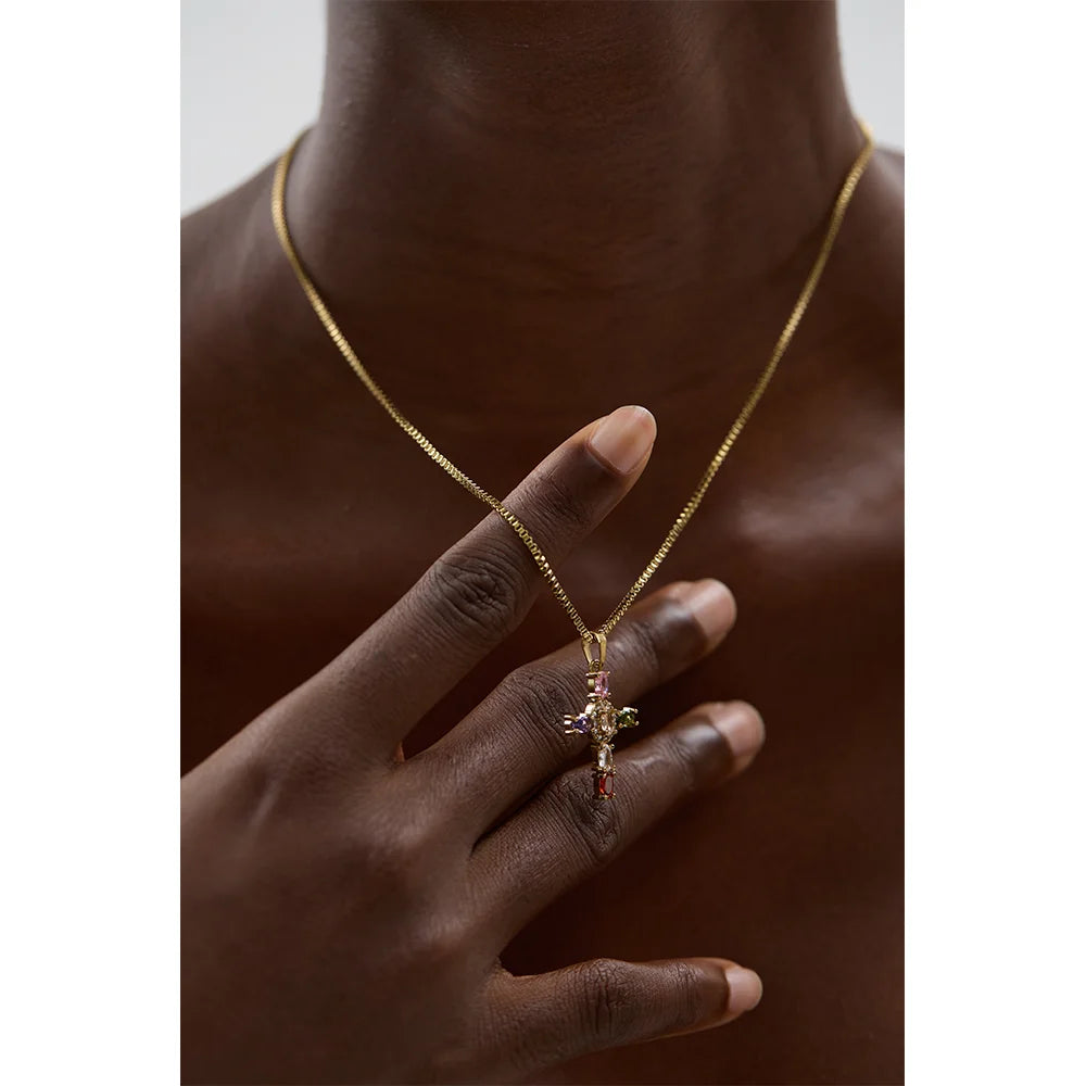 Collier Croix Lumière