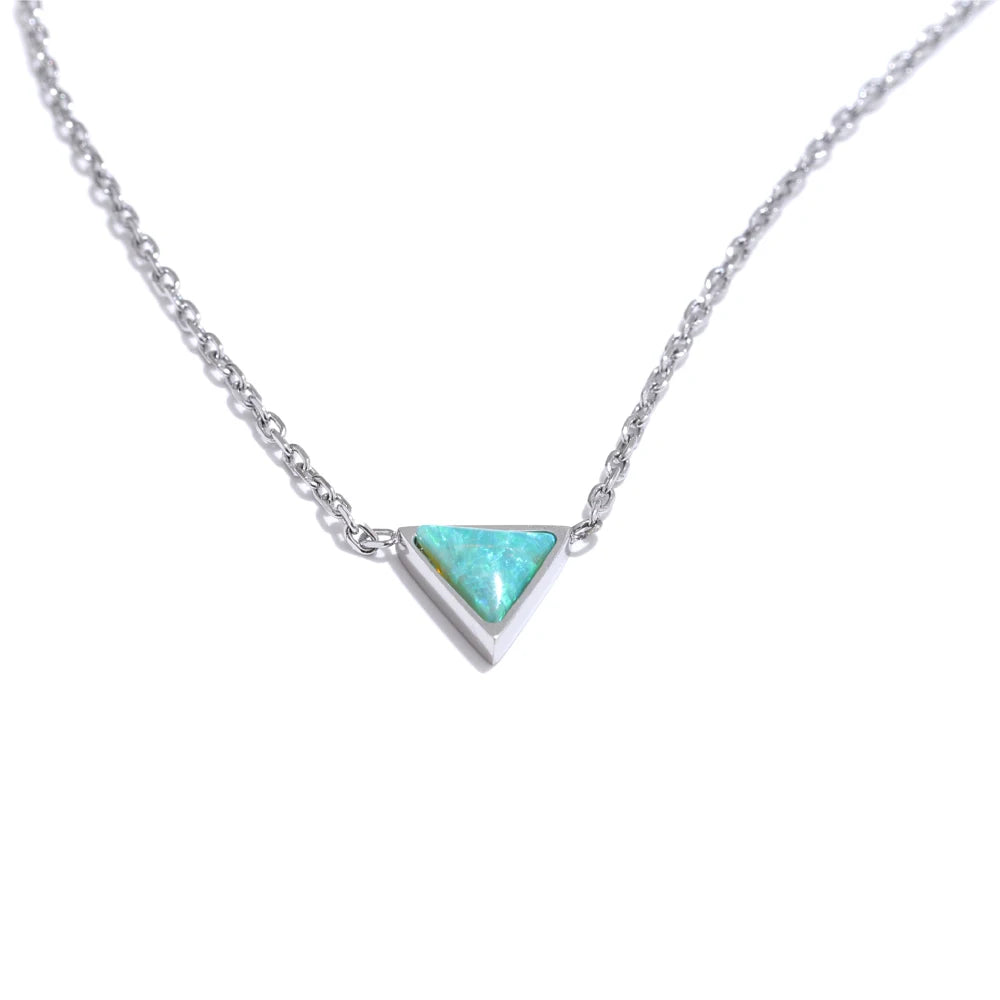 Collier Opale Triangle