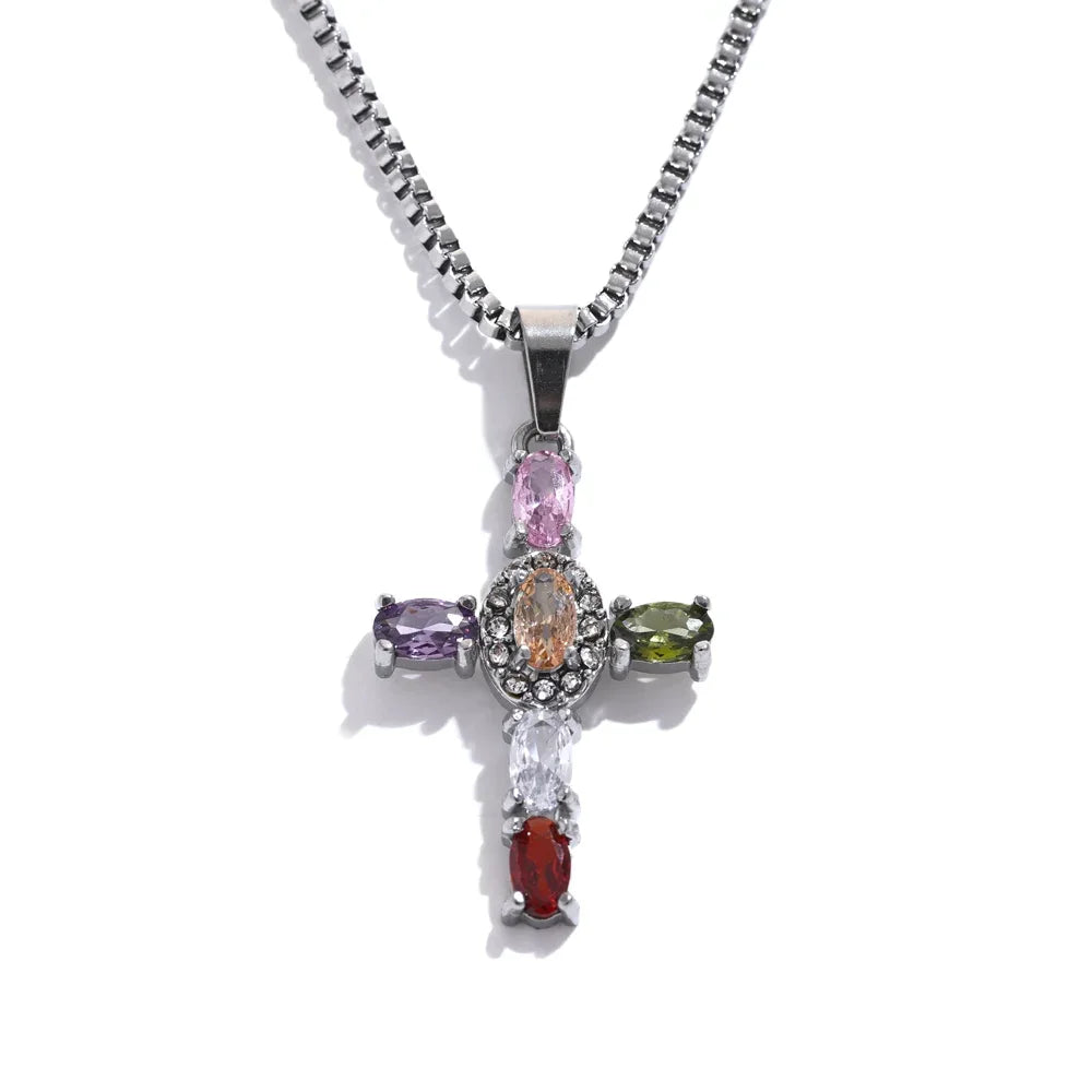 Collier Croix Lumière