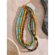 Collier Pierres Colorées